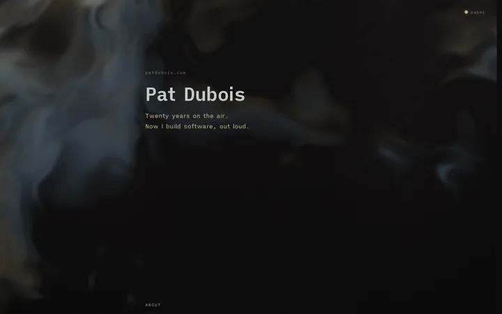 Ink in Water - dark mode screenshot